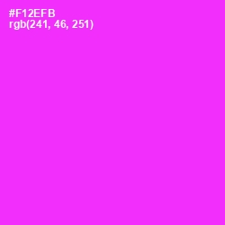 #F12EFB - Magenta / Fuchsia Color Image