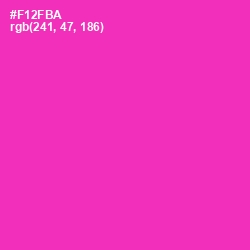 #F12FBA - Persian Rose Color Image