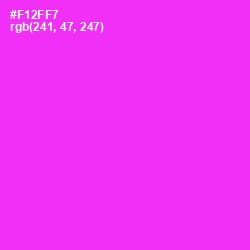 #F12FF7 - Razzle Dazzle Rose Color Image