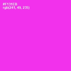 #F131EB - Razzle Dazzle Rose Color Image