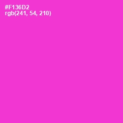 #F136D2 - Razzle Dazzle Rose Color Image