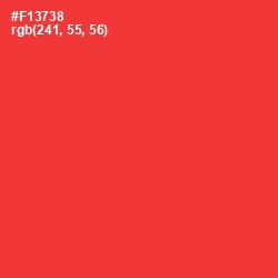 #F13738 - Red Orange Color Image