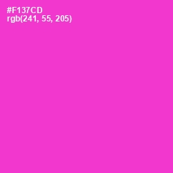 #F137CD - Razzle Dazzle Rose Color Image