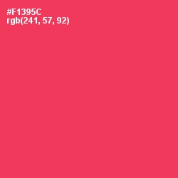 #F1395C - Radical Red Color Image