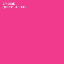 #F1398D - Wild Strawberry Color Image