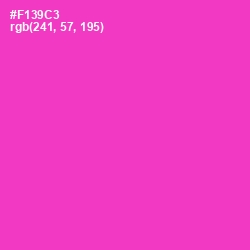 #F139C3 - Razzle Dazzle Rose Color Image