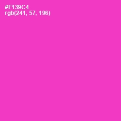 #F139C4 - Razzle Dazzle Rose Color Image