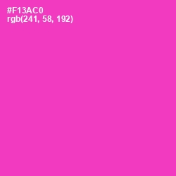 #F13AC0 - Razzle Dazzle Rose Color Image