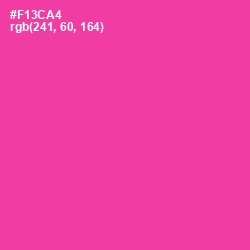 #F13CA4 - Persian Rose Color Image