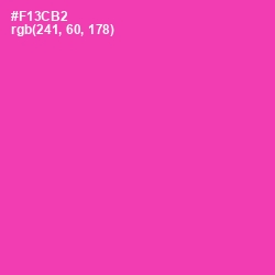 #F13CB2 - Persian Rose Color Image