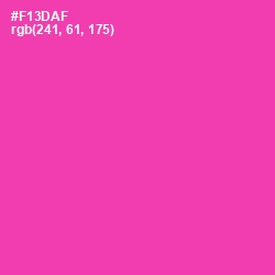 #F13DAF - Persian Rose Color Image