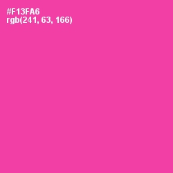 #F13FA6 - Persian Rose Color Image