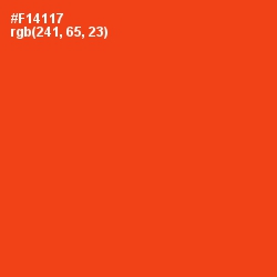 #F14117 - Trinidad Color Image