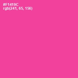 #F1419C - Violet Red Color Image