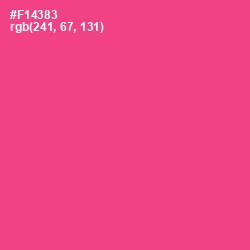 #F14383 - Violet Red Color Image