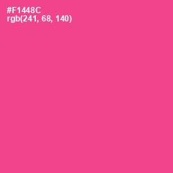 #F1448C - Violet Red Color Image