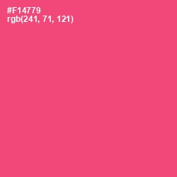 #F14779 - Wild Watermelon Color Image