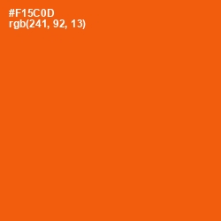 #F15C0D - Trinidad Color Image