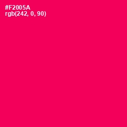 #F2005A - Razzmatazz Color Image