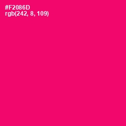 #F2086D - Rose Color Image