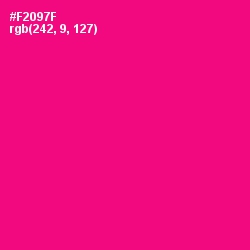 #F2097F - Rose Color Image