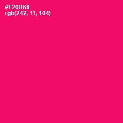 #F20B68 - Rose Color Image