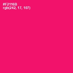 #F2116B - Rose Color Image