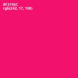 #F2116C - Rose Color Image
