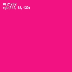#F21282 - Hollywood Cerise Color Image