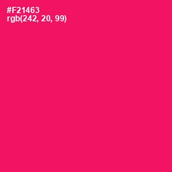 #F21463 - Rose Color Image