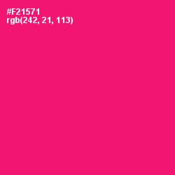 #F21571 - Rose Color Image
