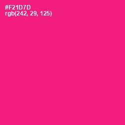 #F21D7D - Rose Color Image