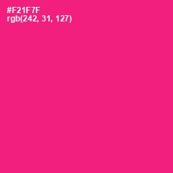 #F21F7F - Rose Color Image