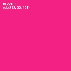 #F22183 - Wild Strawberry Color Image