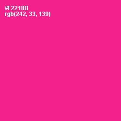 #F2218B - Wild Strawberry Color Image