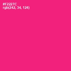 #F2227C - Cerise Red Color Image