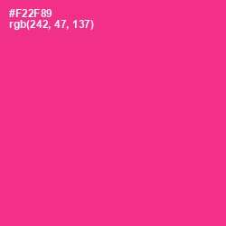 #F22F89 - Wild Strawberry Color Image