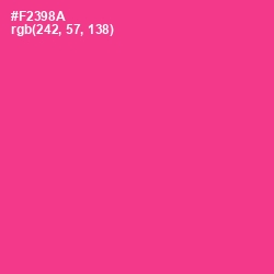 #F2398A - Wild Strawberry Color Image