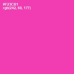 #F23CB1 - Persian Rose Color Image