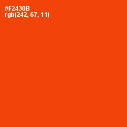 #F2430B - Vermilion Color Image