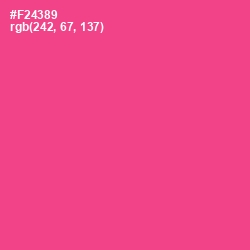 #F24389 - Violet Red Color Image