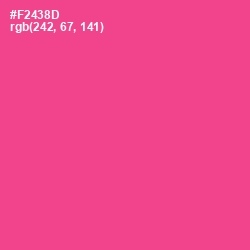 #F2438D - Violet Red Color Image