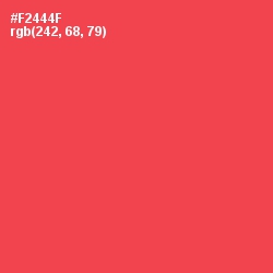 #F2444F - Coral Red Color Image
