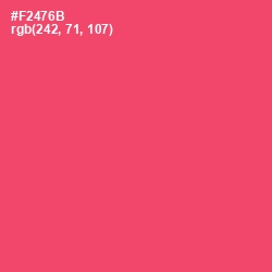 #F2476B - Mandy Color Image