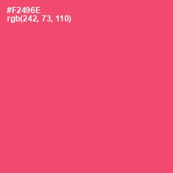 #F2496E - Mandy Color Image
