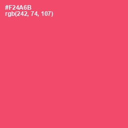 #F24A6B - Mandy Color Image