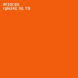 #F25C0D - Trinidad Color Image