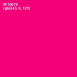 #F30079 - Rose Color Image