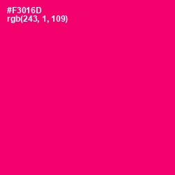 #F3016D - Rose Color Image
