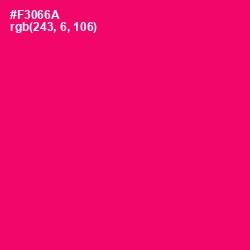 #F3066A - Rose Color Image